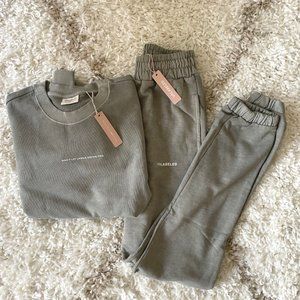 SAGE GREEN SWEAT SET